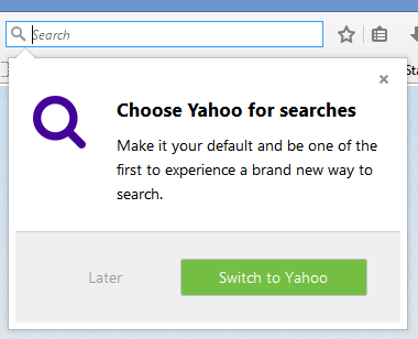 Latest Firefox Asks Users to Change to Yahoo Search for Default Search Engine