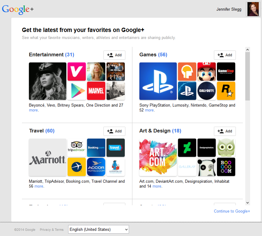 Google+ Encouraging Users to Follow More Google+ Pages via Redirect When Visiting News Stream