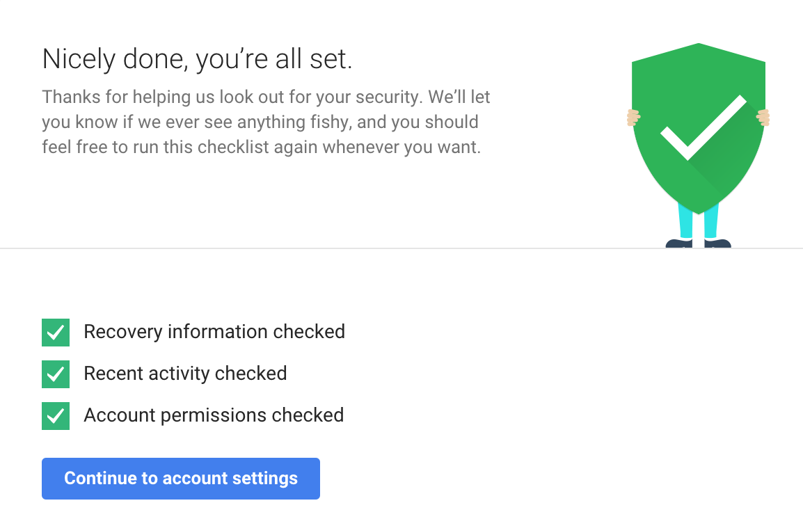 2GB Google Drive Space for Checking Your Google Account Security Settings