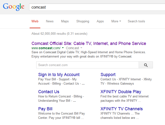 Bing Is Testing a New Site Search in Search Results