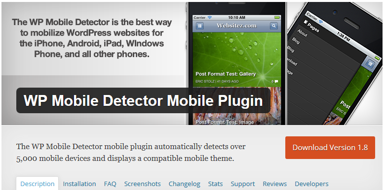 wp mobile detector