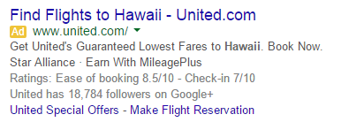 airline ads extensions 2