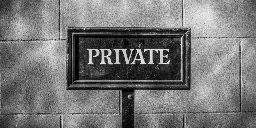 private sign