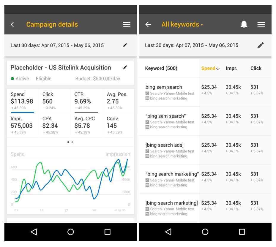Bing Ads for iOS Updated & Android App Beta Available