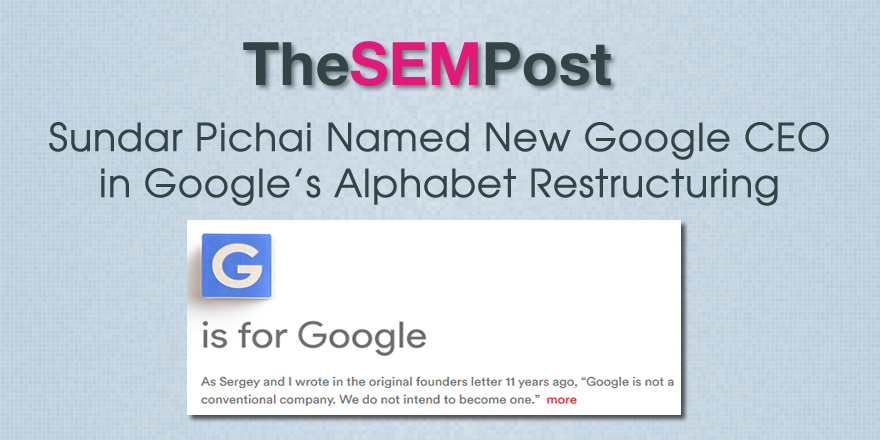 google alphabet restructuring