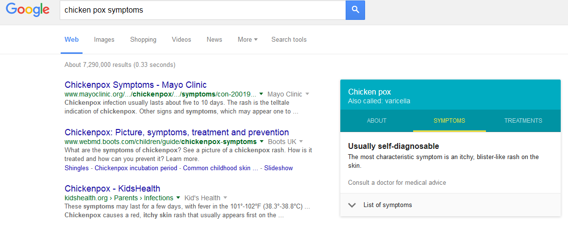 google chicken pox 2