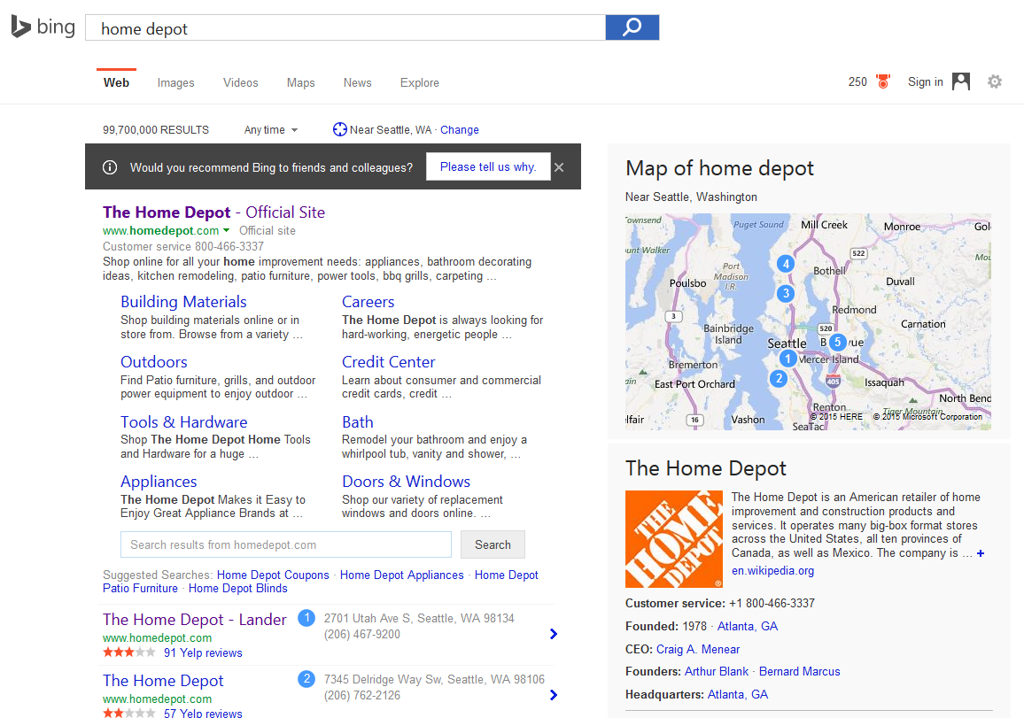 Bing Asking Searchers If They’d Recommend Bing to Friends & Colleagues