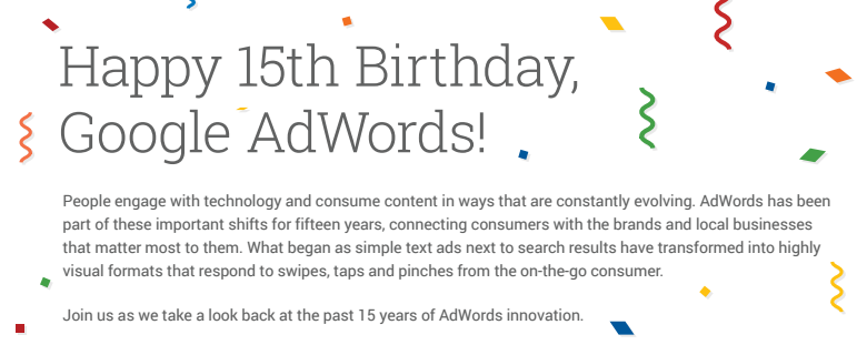 adwords birthday