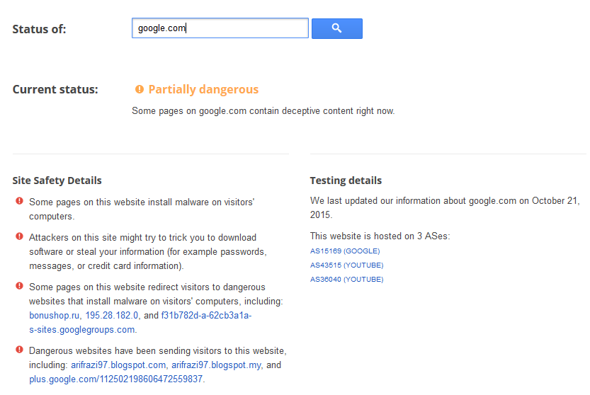 safe browsing google