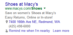 adwords remind me nearby 5