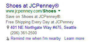 adwords remind me nearby