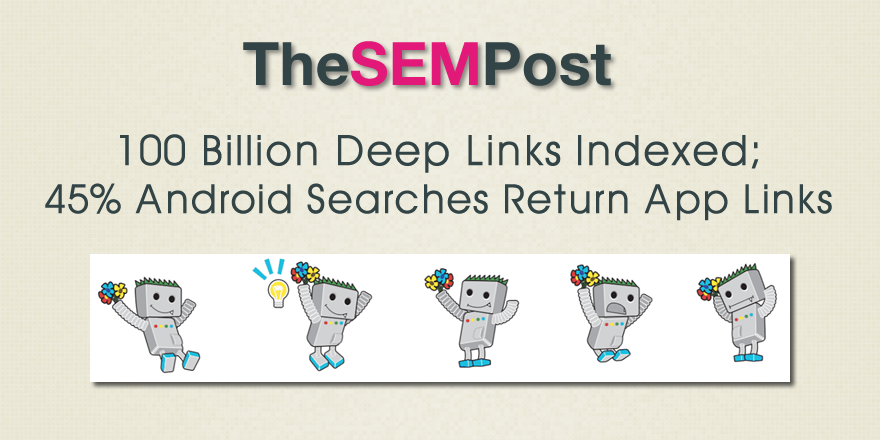 100 Billion Deep Links Indexed; Results Returned in 45% Android Searches