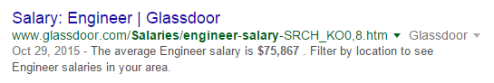 google bold salary
