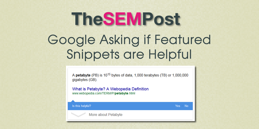 featured snippet helpful