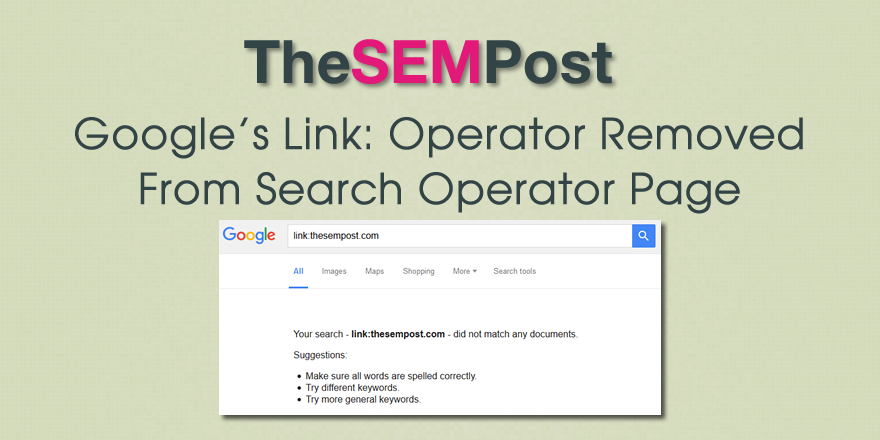 google link operator