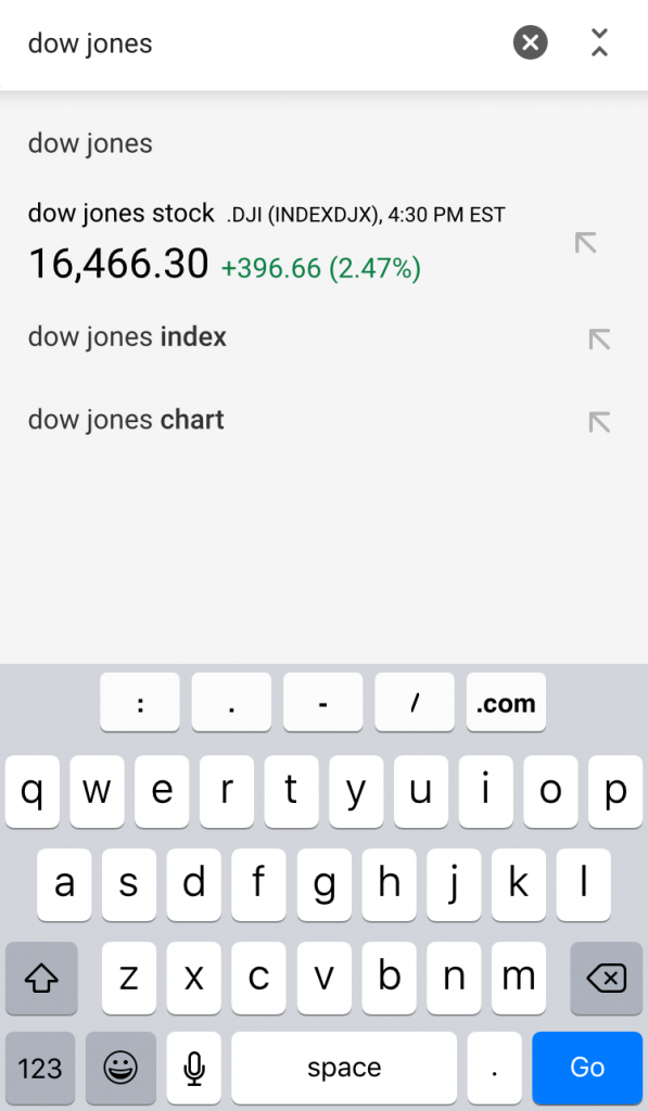 google stock autocomplete 4