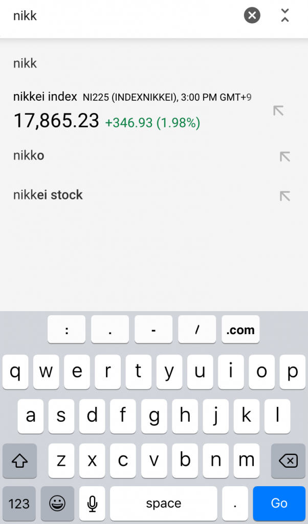 google stock autocomplete 6