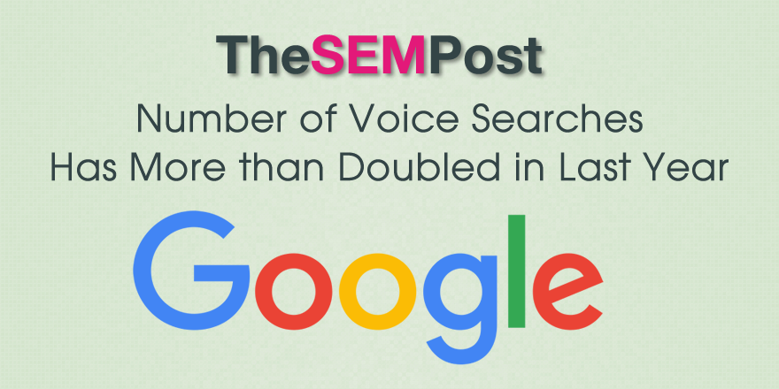 Number of Voice Searches in Google Doubled in Last Year