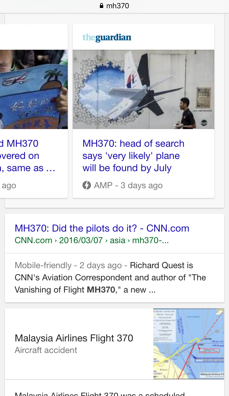 Results in AMP Carousel Can Also Appear in Regular Google Search Results