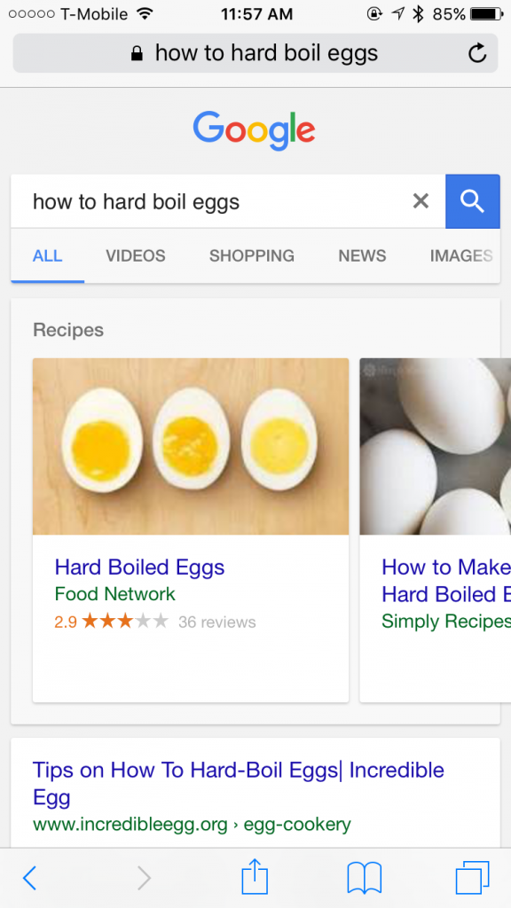 google recipe carousel 1