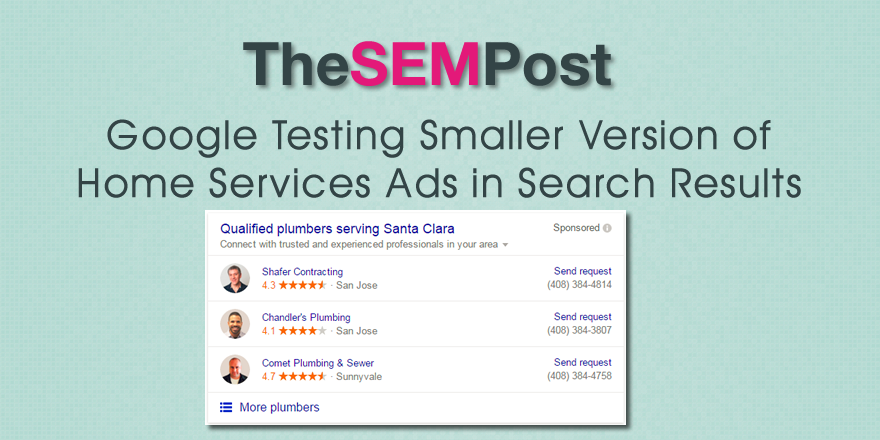 google smaller home services ads