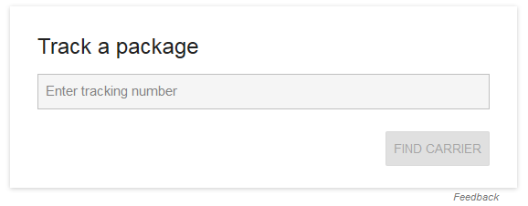 google track package