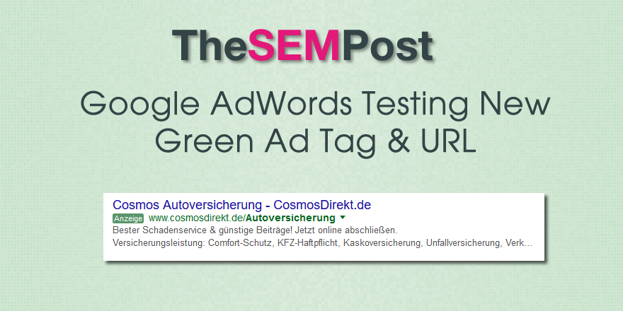 adwords green tag