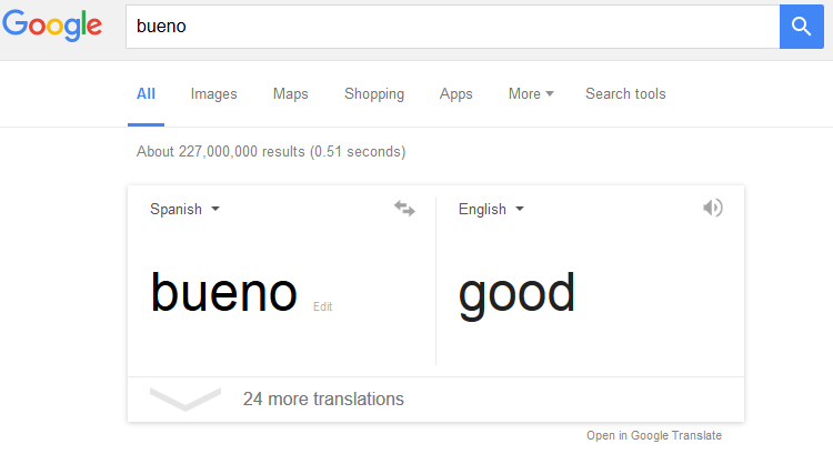 google auto translate