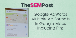 Google AdWords Multiple Ad Formats in Google Maps, Including Pins