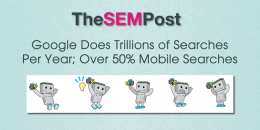 Google Does Trillions of Searches Per Year; Over 50% Mobile Searches
