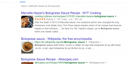 Google Adds Thumbnails to Food Related Wikipedia Results
