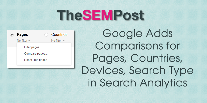 google search console comparisons