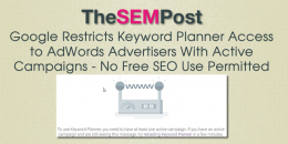 Google Restricts Keyword Planner Access to AdWords Advertisers With Active Campaigns
