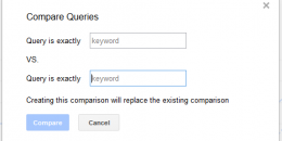 Google’s Search Analytics Adds Keyword Comparisons Report