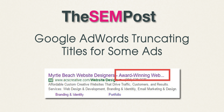 adwords ads truncation