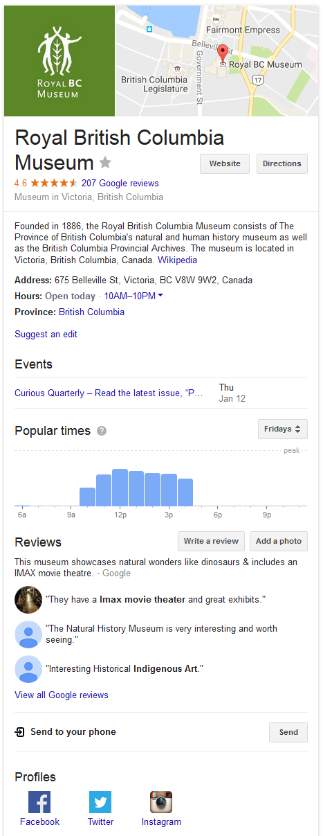 google local social icons