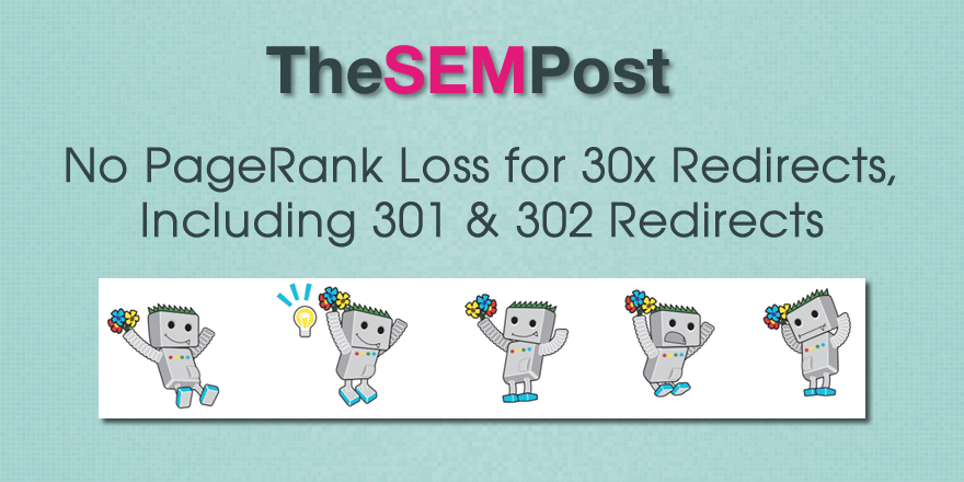 pagerank loss redirects