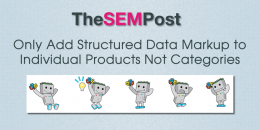 Only Add Structured Data Markup to Individual Products not Categories or Lists