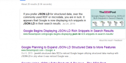 Google Showing Featured Snippets for Site: Searches