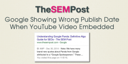 Google Showing Wrong Article Publish Dates When YouTube Videos Embedded