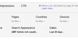 Google Search Console Adds New AMP Reports in Search Analytics