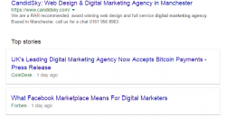 Google Testing Another News Card Styles in Desktop Search Results