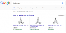 Google AdWords Testing 3 Product PLAs at Top of Search Results