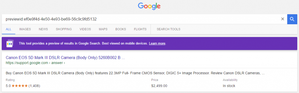Google Adds Previews to Structured Data Testing Tool