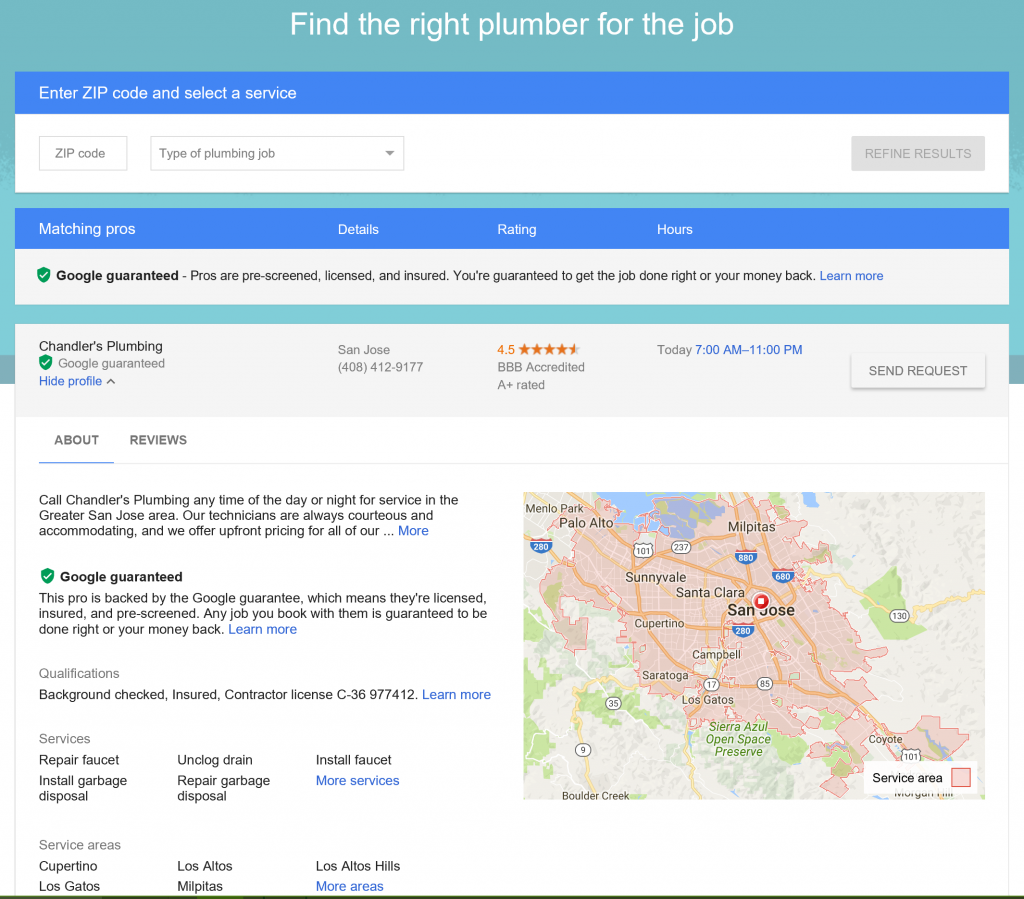 Google Home Services Ads Adds Local Service Areas Map to Search Results