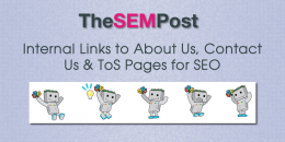 Internal Links to About Us, Contact Us & TOS Pages for SEO