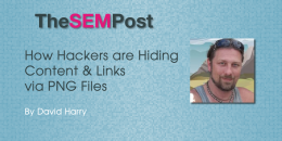 How Hackers are Hiding Content & Links via PNG Files