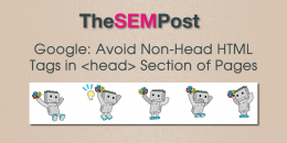 Google: Avoid Non-Head HTML Tags in Head Section of Pages