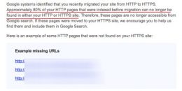 Google Sending Out Notifications for HTTPS Site Migration Issues
